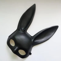 Plastic Bunny Mask Rabbit Masquerade Mask Bunny Ear Half Mask Party Ball Mask Cosplay Accessory for Easter Halloween