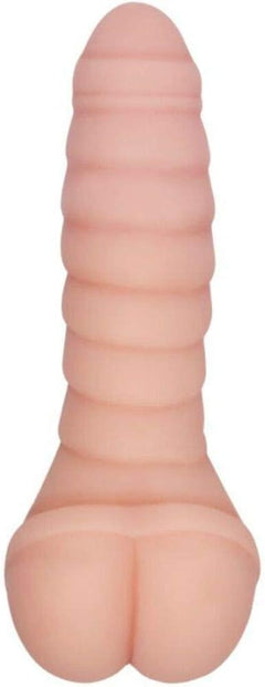 Crazy Bull 8.66-inch man stroker sleeve with easy-entry design and powerful vibrations, featuring textured interior for enhanced sensation.