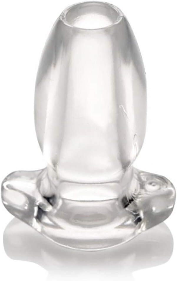 a glass vase with a handle on a white background