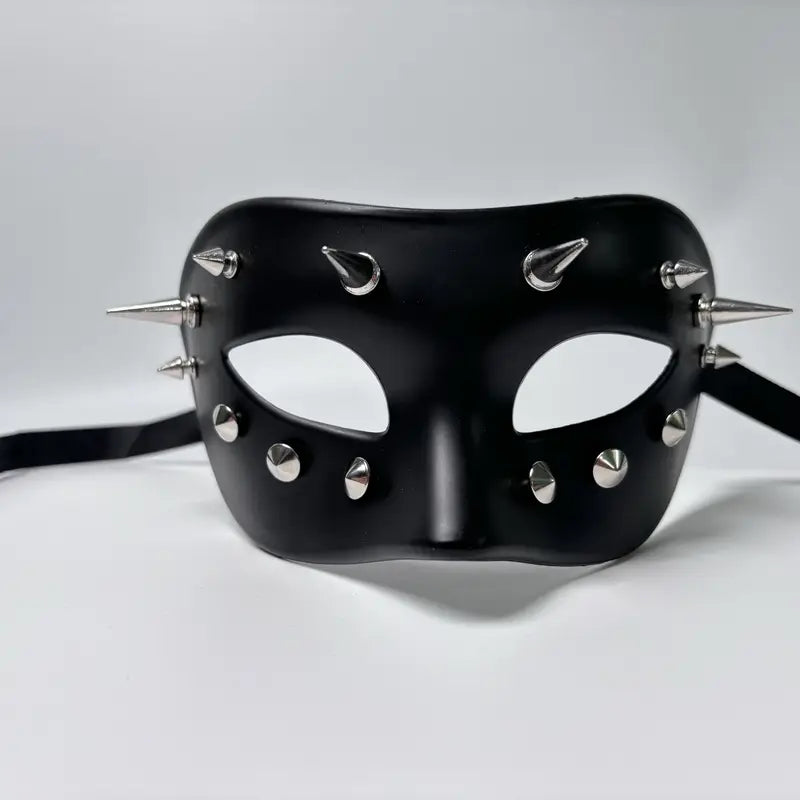 Stylish Spike and Studded Masquerade mask for Halloween with exquisite detailing, an ideal accessory for luxury events. The perfect Spike and Studs mask to elevate your masquerade look.
