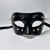 Stylish Spike and Studded Masquerade mask for Halloween with exquisite detailing, an ideal accessory for luxury events. The perfect Spike and Studs mask to elevate your masquerade look.