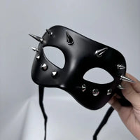 Luxurious Spike and Studded Masquerade mask for Halloween, designed by Scandals. Perfectly embodies glamour and sophistication, a must-have Spike and Studs mask for formal events.