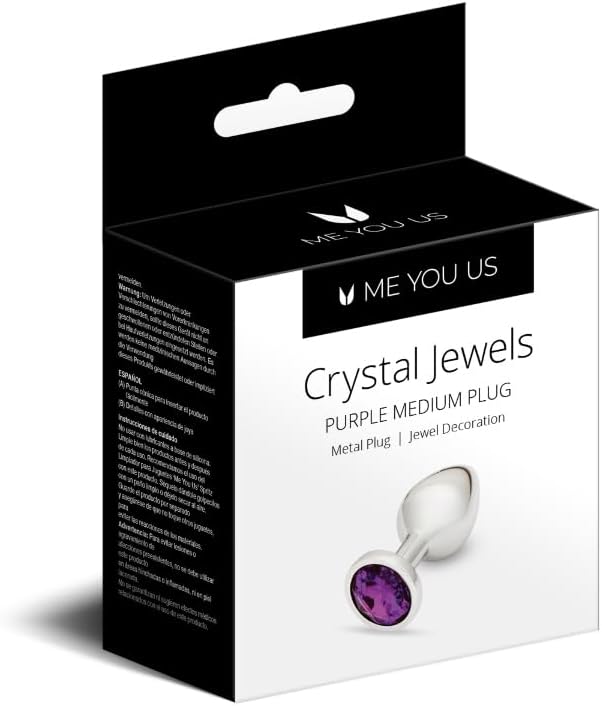 ME YOU US Crystal Jewels Metal Butt Plug with Jewelled Base and Temperature Play
