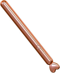 Metal Mini Vibrator in a luxurious rose gold finish, showcasing a heart-shaped tip and a modern, elegant design for exquisite pleasure.