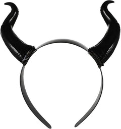 Halloween Headband Ox Horn Shape Headdress Gothic Hair Accessories for Party