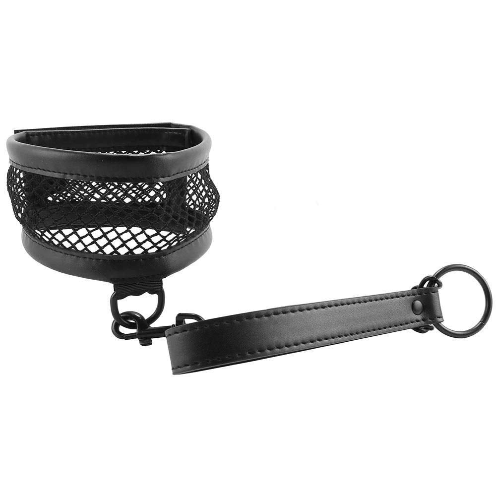 S&M Fishnet Collar & Leash Bondage Set