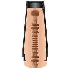 Main Squeeze Kylie Rocket ULTRASKYN masturbator with adjustable suction and pressure control, realistic feminine design.