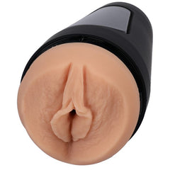 Main Squeeze Allie Nicole ULTRASKYN masturbator, realistic female pussy stroker from Doc Johnson, detailed soft interior for pleasure.