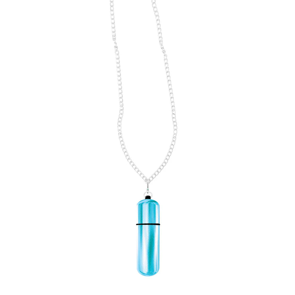 Power Bullet MiVibe Bullet Vibrator Necklace - Blue