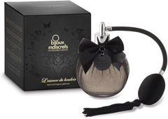 Aromatic allure of L'essence du Boudoir bed and lingerie perfume, ideal for enhancing intimacy and seduction.
