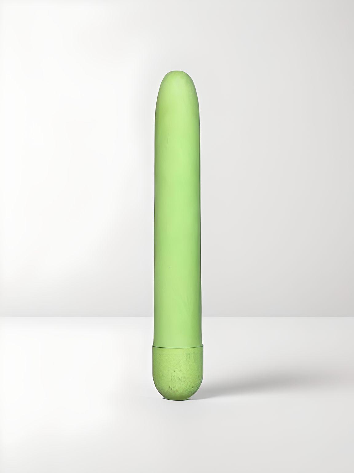Gaia - The World's First Biodegradable Bullet Vibrator in a vibrant green tone, representing luxury and sustainability with its smooth, tapered silhouette.