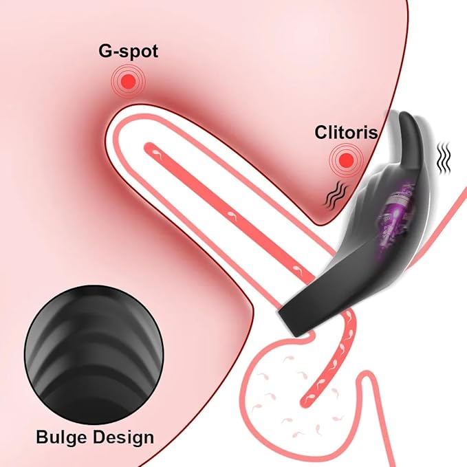 Adjustable Vibrating Cock Ring For Couple