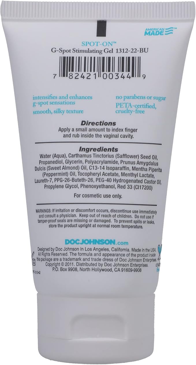 Doc Johnson Intimate Enhancements Spot On G-Spot Stimulating Gel