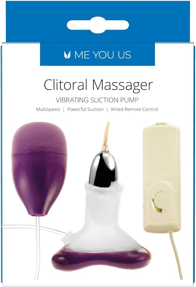 Me You Us Clitoral Masseuse Vibrating Clit Pump Transparent