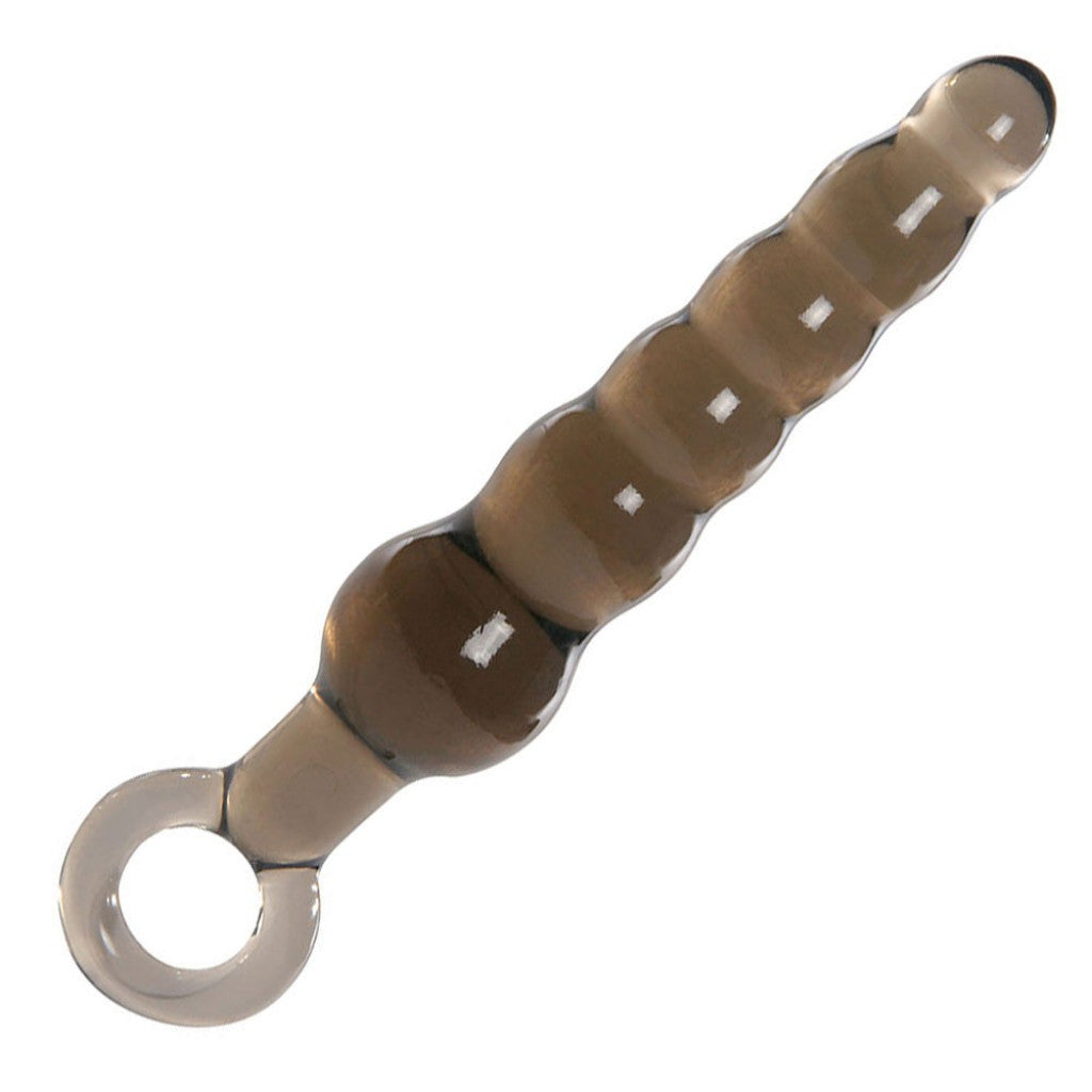 Me You Us Rippled Wand Anal Teaser with 6 graduated PVC tiers, 5.5 inches long, designed for anal pleasure and stimulation.