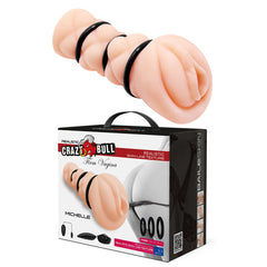 Crazy Bull Michelle male masturbator with tightness rings