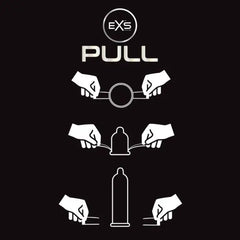 EXS Pull Non-Latex Condoms – Ultra-Thin, Hypoallergenic, Pre-Lubricated
