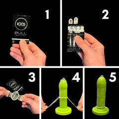 EXS Pull Non-Latex Condoms – Ultra-Thin, Hypoallergenic, Pre-Lubricated
