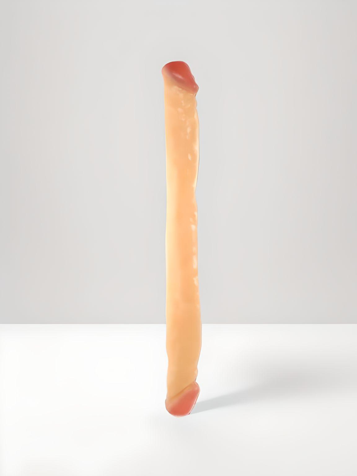 18" Double Dong - Lifelike Detail, Flexible Design for Couples - Waterproof PVC