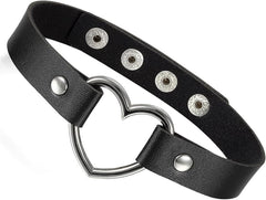 Scandals Choker Collar in black with adjustable strap and metal buckle, stylish accessory for fashion or costume wear.