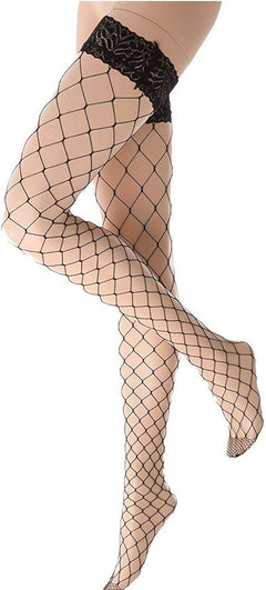 Whale Net  Lace Hold Ups