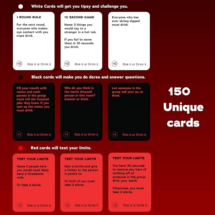 a screen shot of a red and black card game