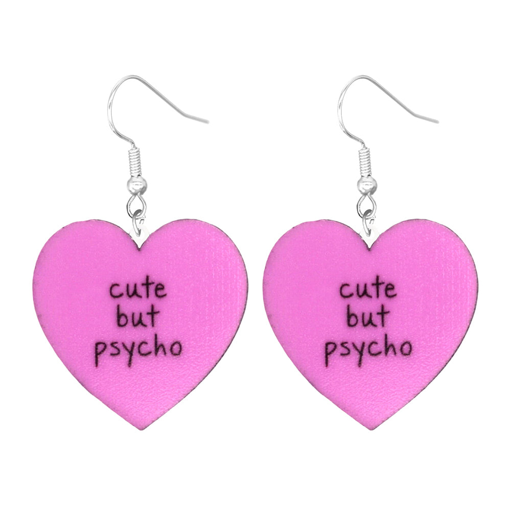 Acrylic Dangle Drop Bold Fun Earrings (Various Designs)