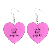 Acrylic Dangle Drop Bold Fun Earrings (Various Designs)