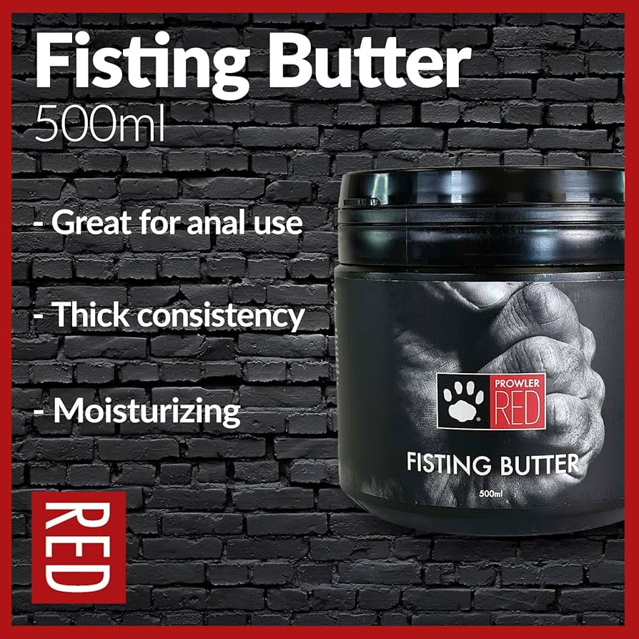 Prowler RED Fisting Butter 500ml - Smooth-Thick Formula for Anal & Vaginal Use