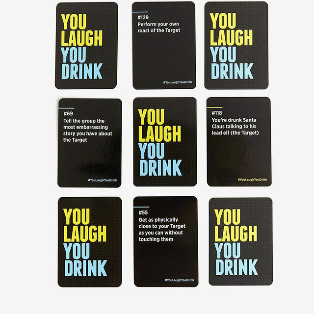 six coasters with the words you laugh