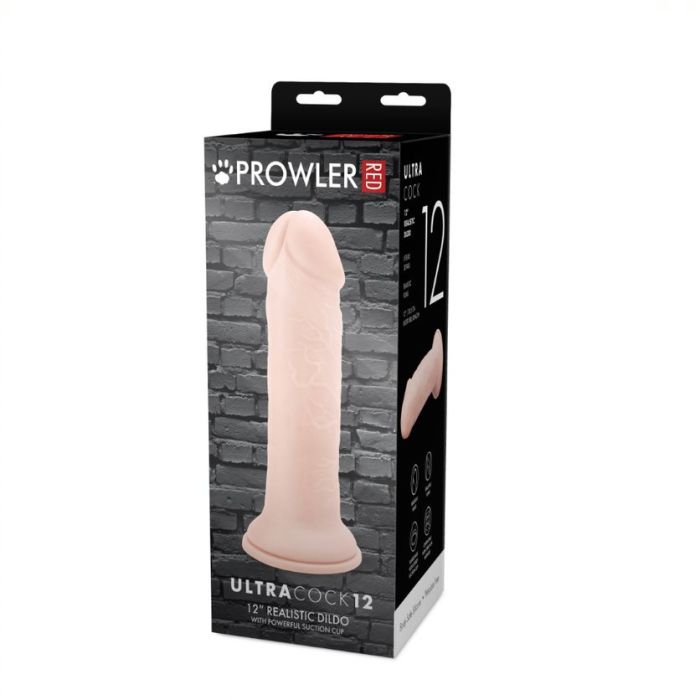Prowler RED Ultra Cock 12 - Exquisite 12-inch Dildo with Realistic Detail and Flared Base for Safe Anal Play