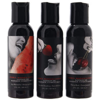 Flavoured edible massage oils by Earthly Body