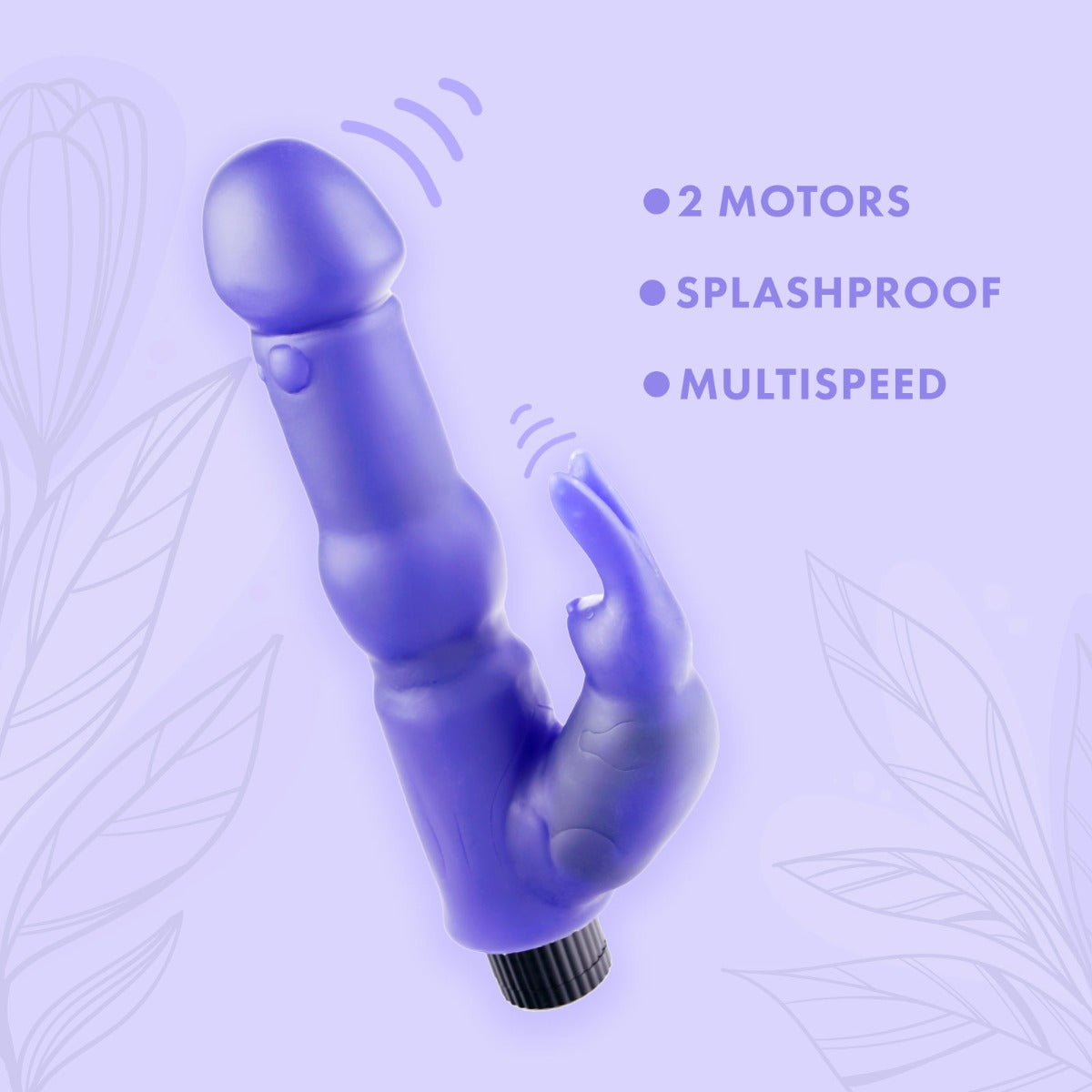 an image of a purple vibrating device on a white background