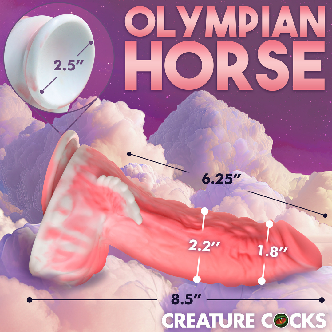 a graphic of a horse's stomach with a clock in the background
