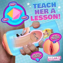Hentai Fantasies Asuna TPE Masturbator With Textured Removable Sleeve, 8.7-Inch – Asuna-inspired design with an ergonomic ABS plastic case