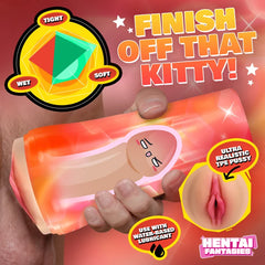 Hentai Fantasies Mochi The Cat Girl Pussy Masturbator showing premium Hentai Fantasies Misato character artwork