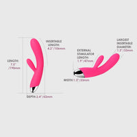 Thumbnail for Svakom Angel Rechargeable Warming Rabbit Vibrator - With 8 Modes and 5 Levels of Intensity