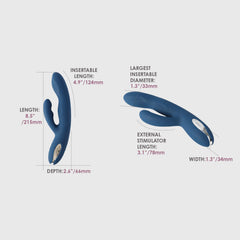 Svakom Aylin Pulsating Tip Rabbit Vibrator- G-spot & Clitoral Vibrations