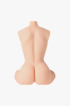 Life Size Doll Torso Masturbator featuring the included warming wand to elevate your experience.