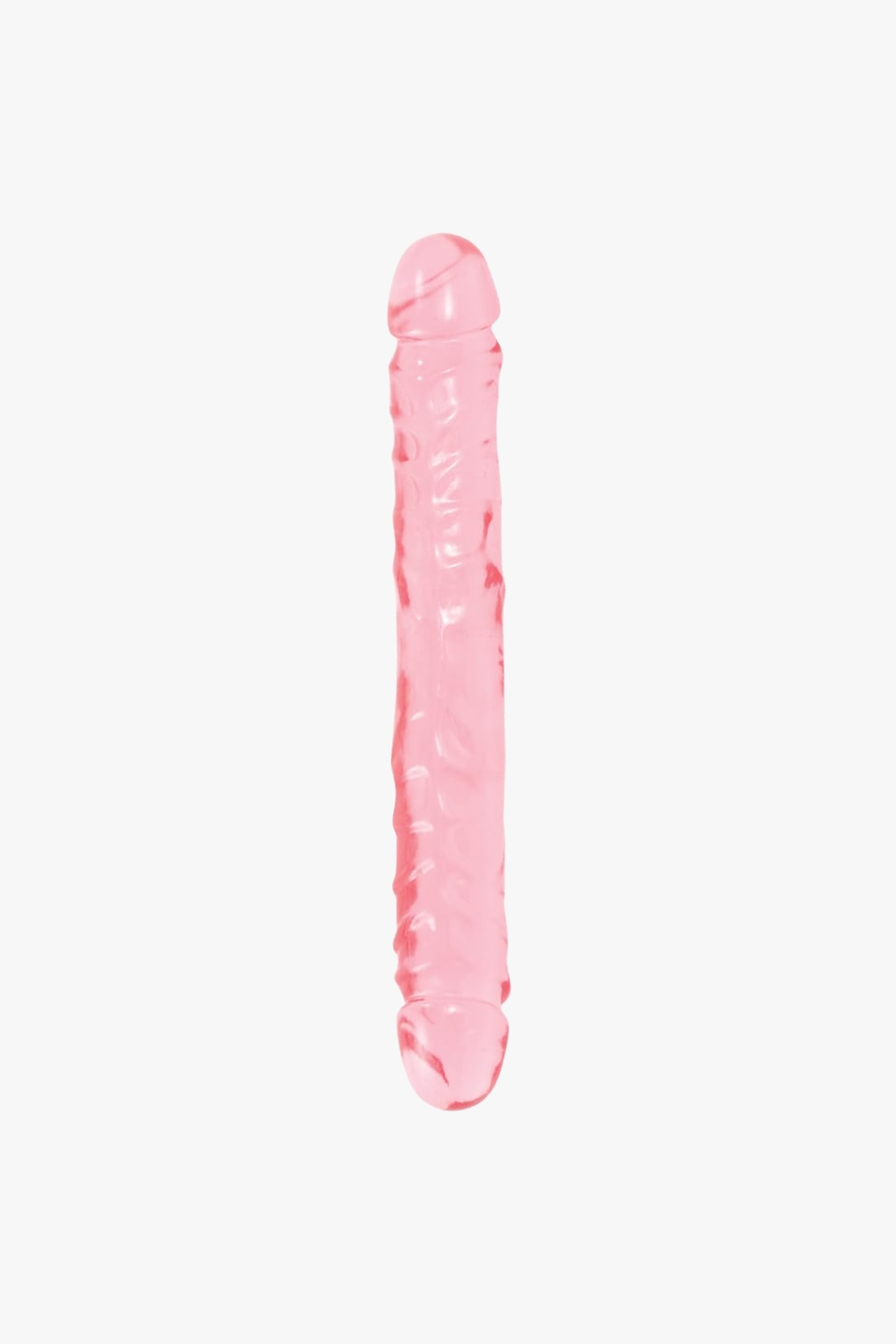 Luxurious Doc Johnson Junior Double Dong Pink 12 Inch Flexible Double Ended Dildo, perfect for exploring double dong experiences.