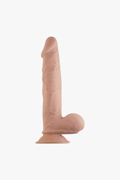 RealCocks Dual Layer Bendable Dildo 9 Inch Vanilla