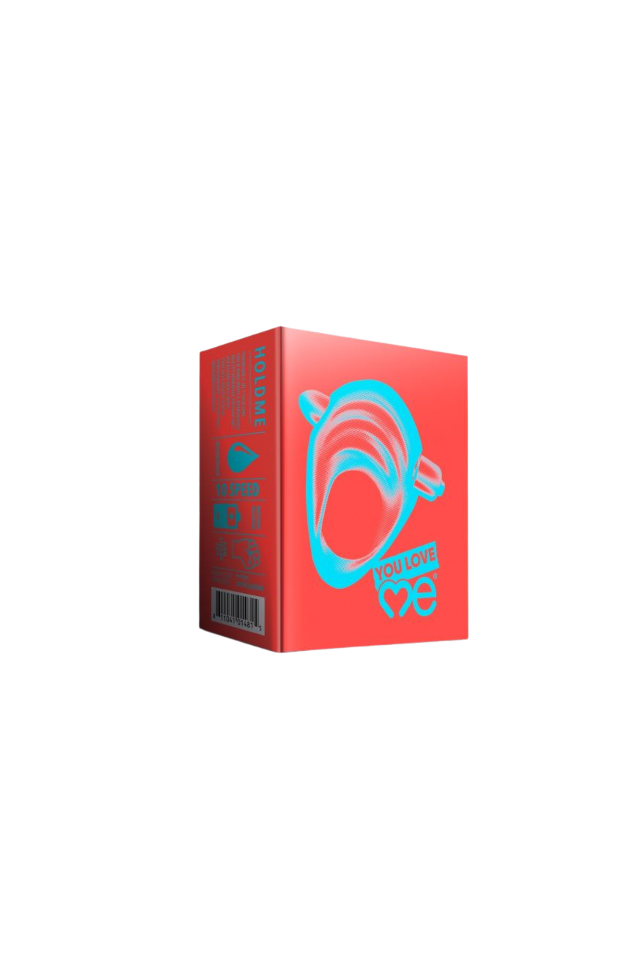 Close-up view of the You Love Me Hold Me Vibrating Cock Ring Navy Blue, featuring sensory touch silicone and powerful vibrations.