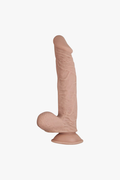 RealCocks Dual Layer Bendable Dildo 9 Inch Vanilla
