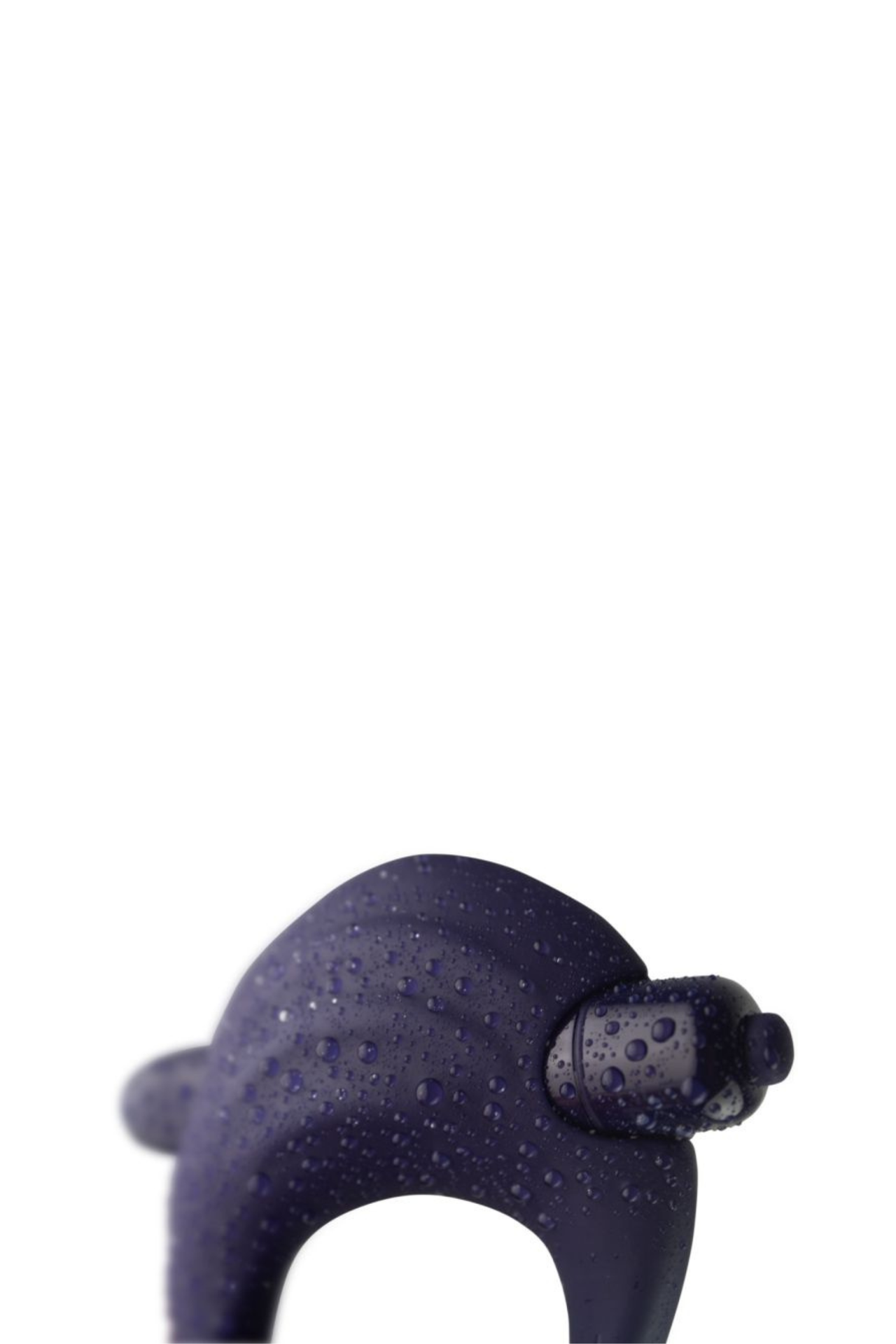 Elegant packaging of the You Love Me Hold Me Vibrating Cock Ring Navy Blue, ideal for gifting or personal use.