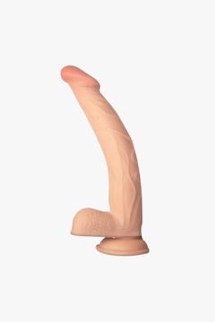 RealCocks Dual Layer Bendable Dildo 10 Inch Vanilla