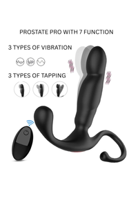 Close-up of the Prostate Pro-RED 10 Function Remote Controlled Prostate Massager, highlighting its smooth texture and elegant finish, the ultimate remote controlled prostate massager for discerning users.