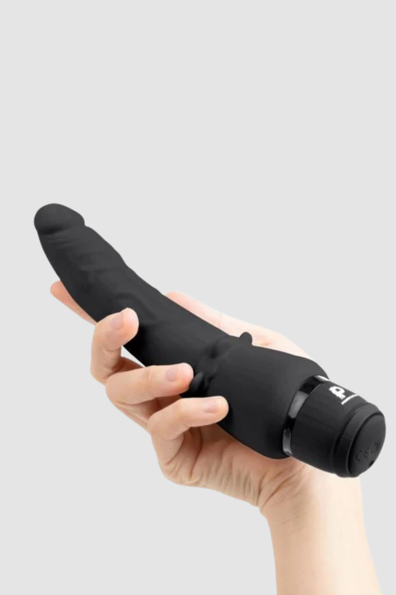 Powercocks 7" Slim Realistic Anal Vibrating Dildo with Textured Grooves and Flexible Shaft