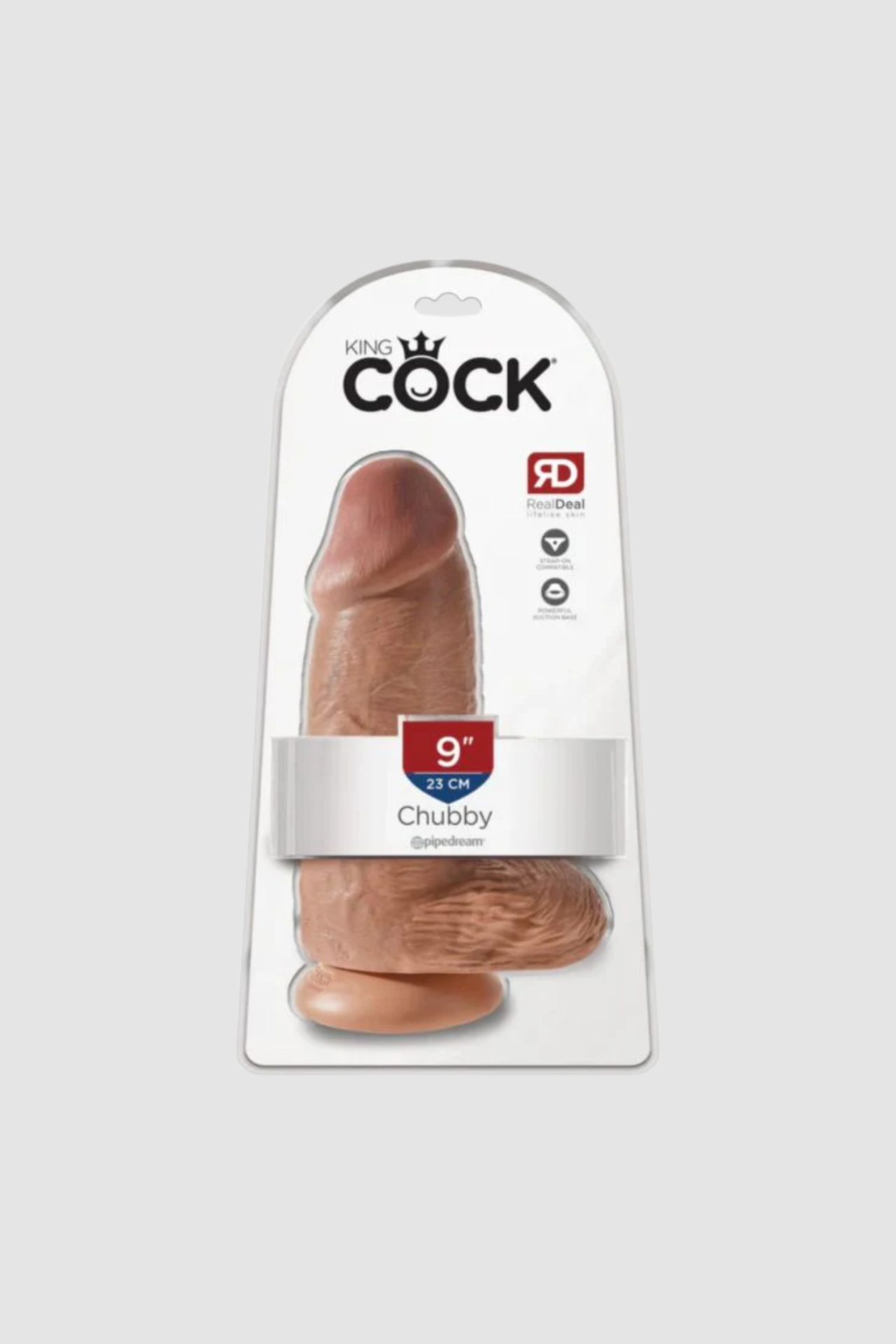 King Cock Chubby Realistic Dildo with Powerful Suction Cup Base - Handcrafted for Ultimate Pleasure