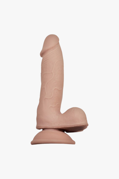 RealCocks Dual Layer Bendable Dildo 7 Inch Vanilla