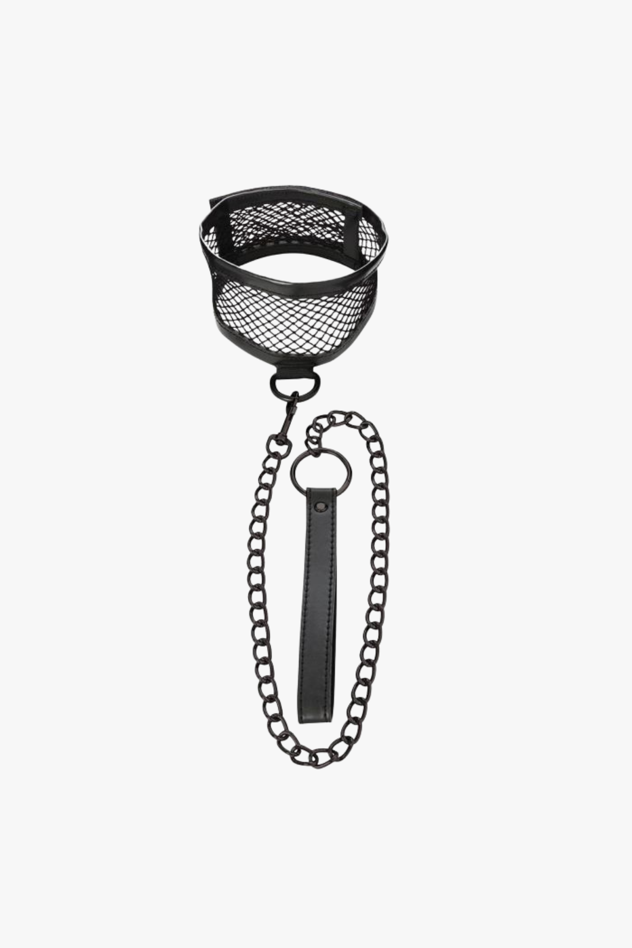 S&M Fishnet Collar & Leash Bondage Set